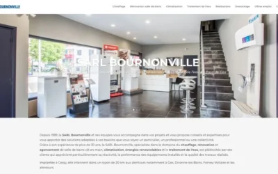 Création site vitrine dans le Pays de Gex : SARL Bournonville