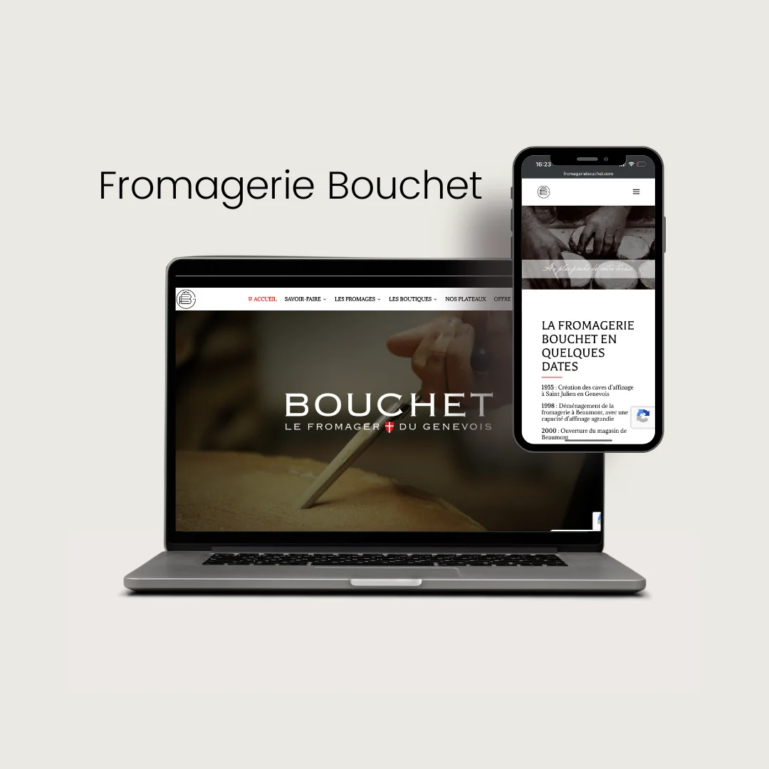 Création du site internet Fromagerie Bouchet à Beaumont