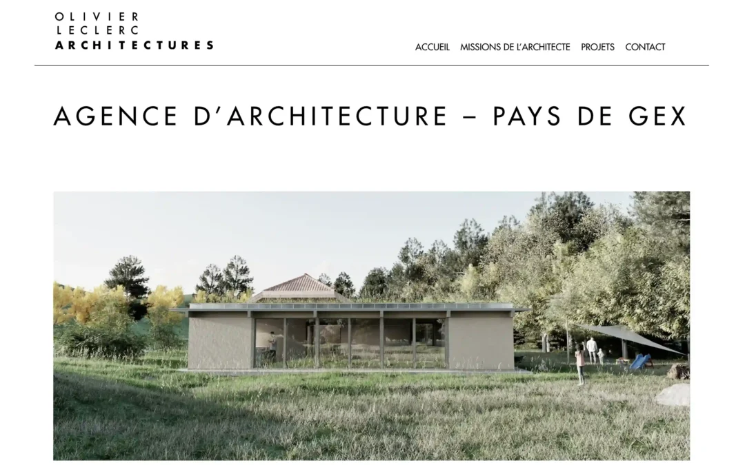 Création site internet OL Architectures