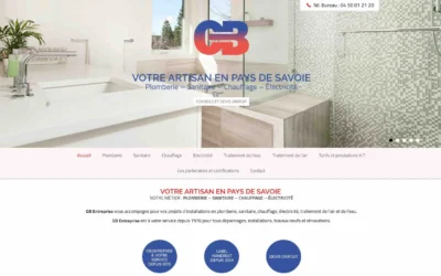 Création d’un site internet en Haute-Savoie : GB Entreprise