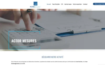 Refonte du site Actor Mesure