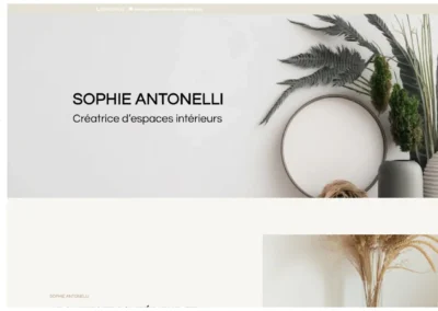 Refonte du site de Sophie Antonelli
