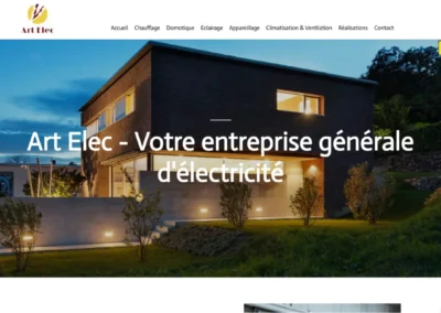 Réalisation du site Art Elec