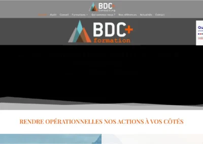 Réalisation du site BDC Plus Consulting