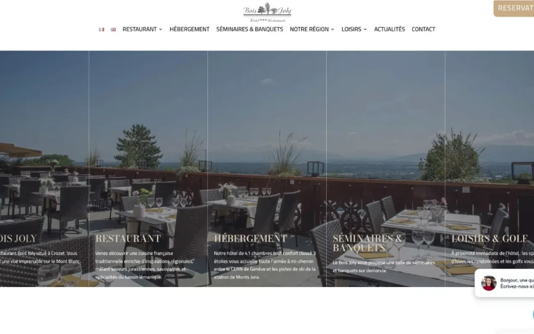Création site internet dans le Pays de Gex : Bois Joly