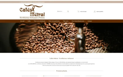 Création d’une boutique en ligne à Thônes : Cafés Métral