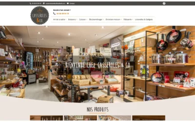 Création d’un site catalogue pour Casseroles & Co