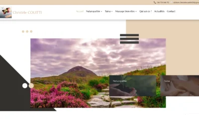 Un site internet sur-mesure pour valoriser l’expertise bien-être de Christèle Couitti