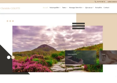 Refonte du site internet de Christèle Couitti | Bien-être & Naturopathie dans le Pays de Gex