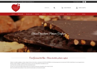 Réalisation du site Coeur Gourmand des Alpes