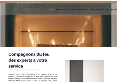 Réalisation du site Compagnon du feu