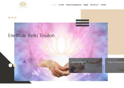Réalisation du site Energie Reiki Toulon