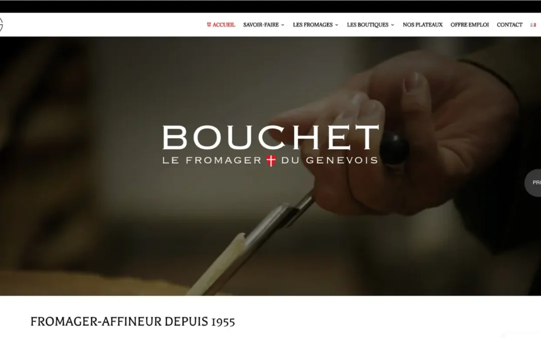 Refonte site internet Fromagerie Bouchet