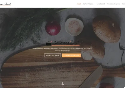 Réalisation du site Gourman'dinent