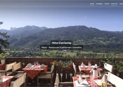 Réalisation du site Hôtel Edelweiss