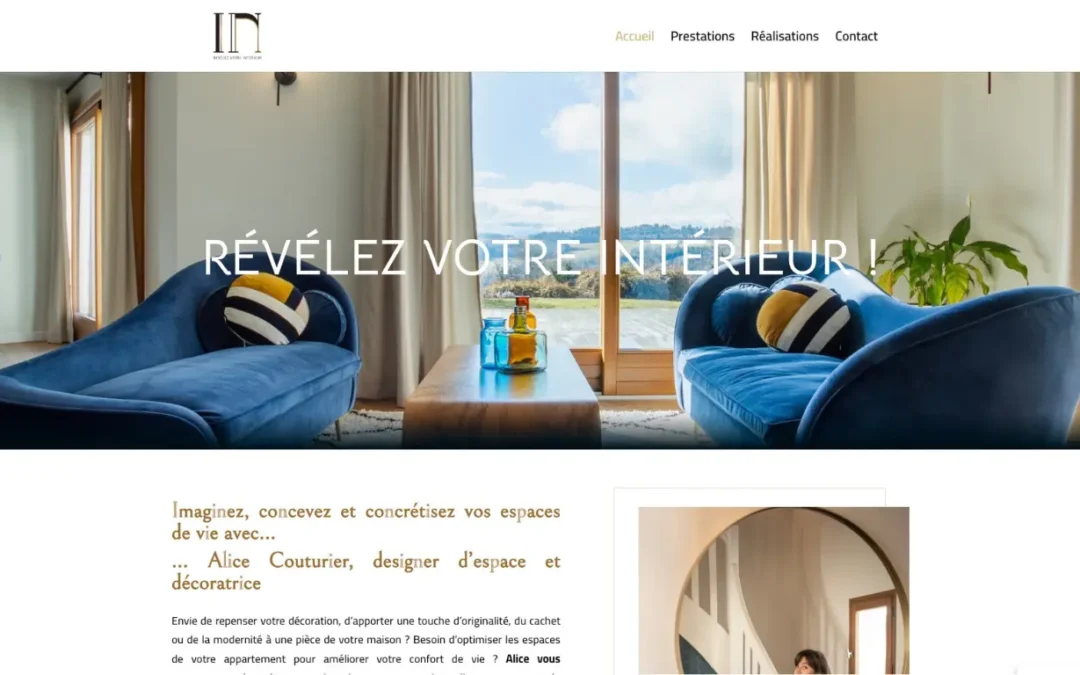 Refonte du site vitrine In Décoration dans le Pays de Gex