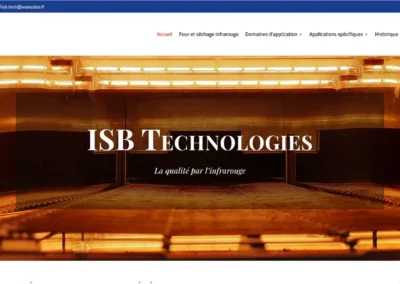 Réalisation du site ISB Technologies
