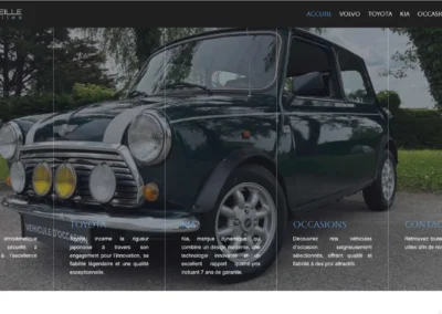 Réalisation du site Jordan Meille Automobile