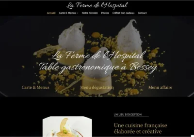 Réalisation du site La Ferme de l'Hospital