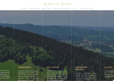 Réalisation du site La Ferme du Lanchet