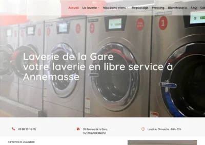 Réalisation du site Laverie de la Gare Annemasse