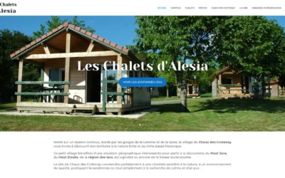 Création d’un site vitrine dans le Jura : Les Chalets d’Alésia