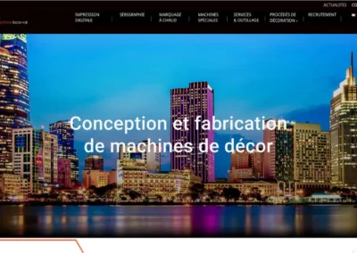 Réalisation du site LVM Printing Machine