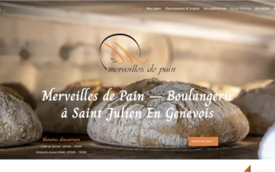 Refonte du site Merveilles de Pain