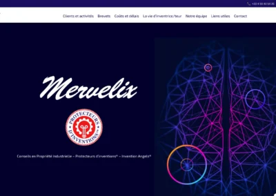 Realisation Mervelix Cabinet de conseil en dépôt de brevet