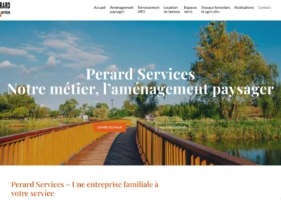 Réalisation du site Perard Services
