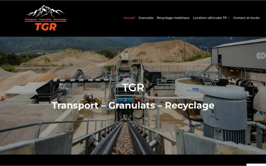 Création du site internet pour TGR 01 à Cessy