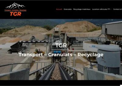 Réalisation du site TGR 01