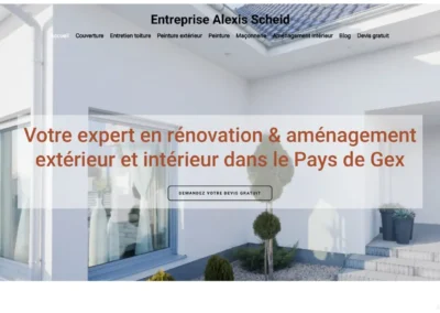 Réalisation du site Alexis Scheid