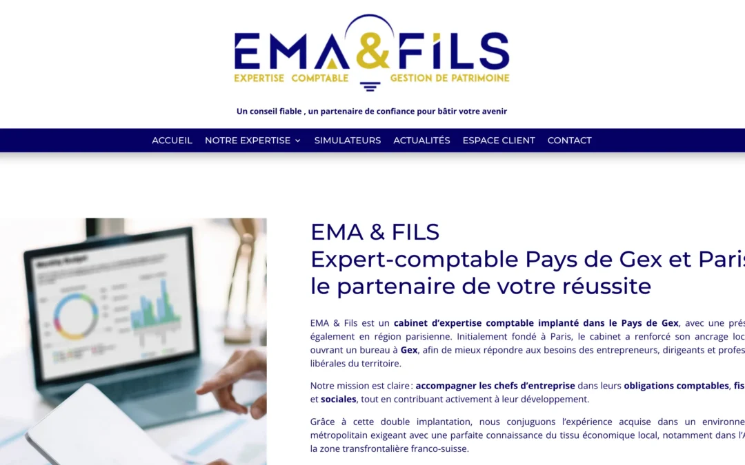 Refonte du site EMA & FILS