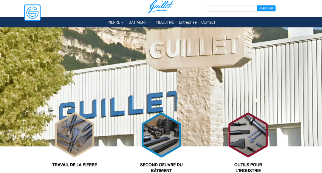 Refonte du site internet de Guillet Tools